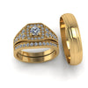 0.79ct Brilliant Cut Diamond Gold Complete Wedding Set - 03US63C